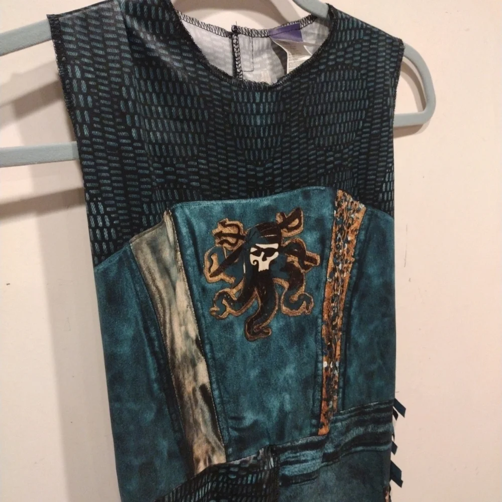 Disney Descendants 3 Uma Sleeveless Jumpsuit Costume Sz L (10-12) Cosplay - Picture 2 of 6